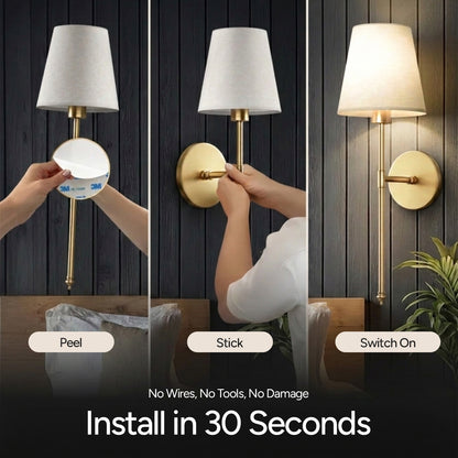 Wireless Wall Sconces (Set of 2)