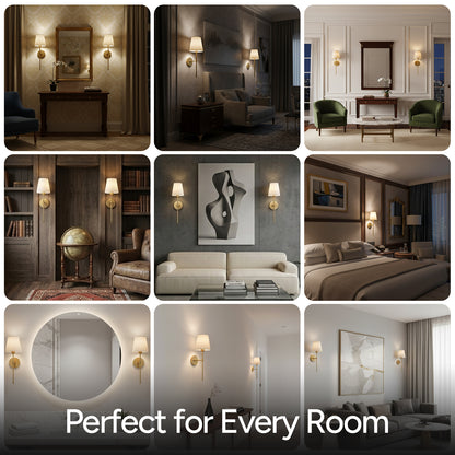 Wireless Wall Sconces (Set of 2)