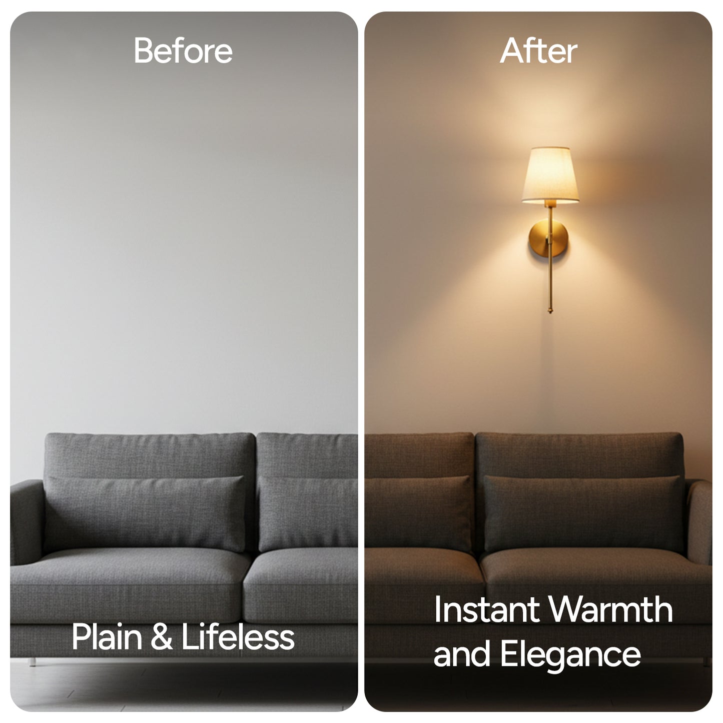 Wireless Wall Sconces (Set of 2)