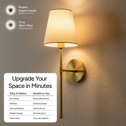 Wireless Wall Sconces (Set of 2)