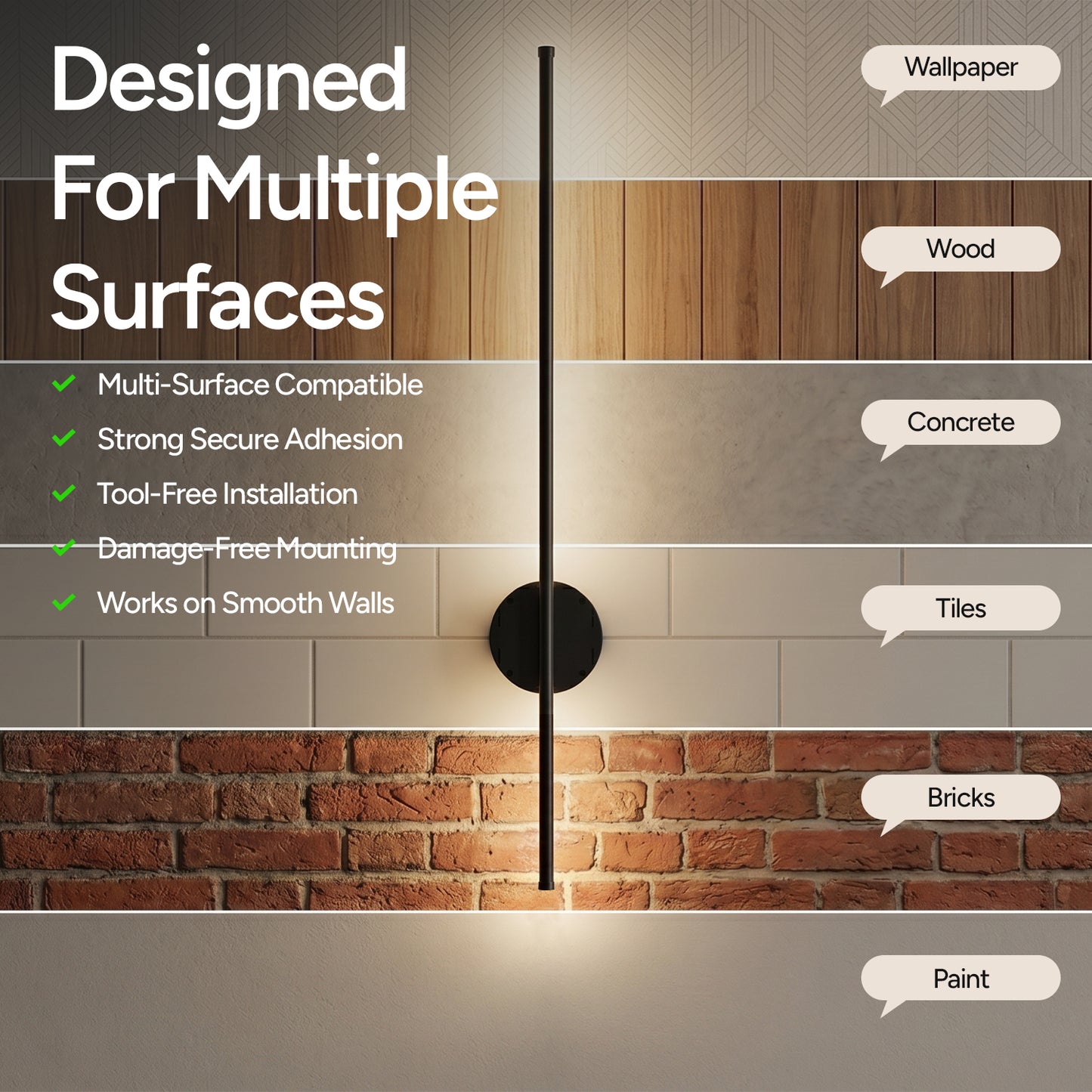 Glowra Adhesive Wall Light