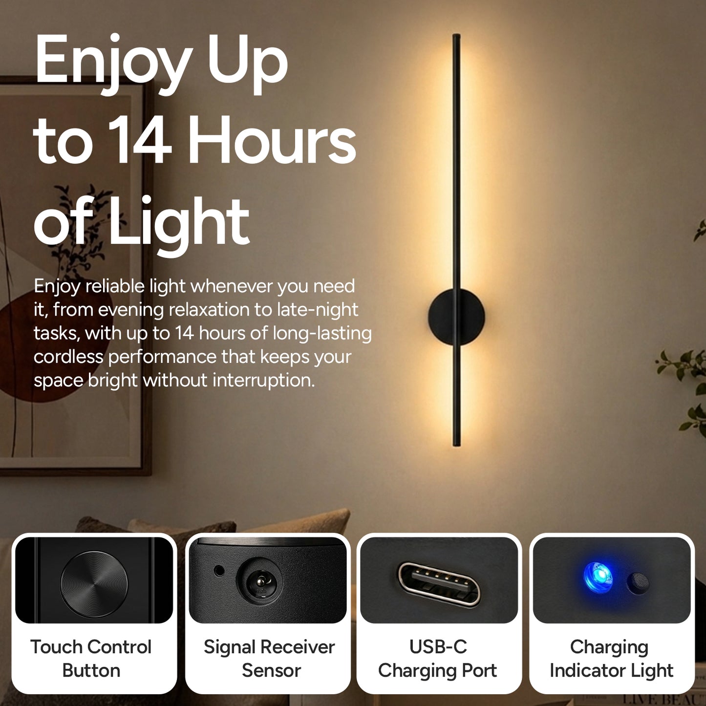 Glowra Adhesive Wall Light