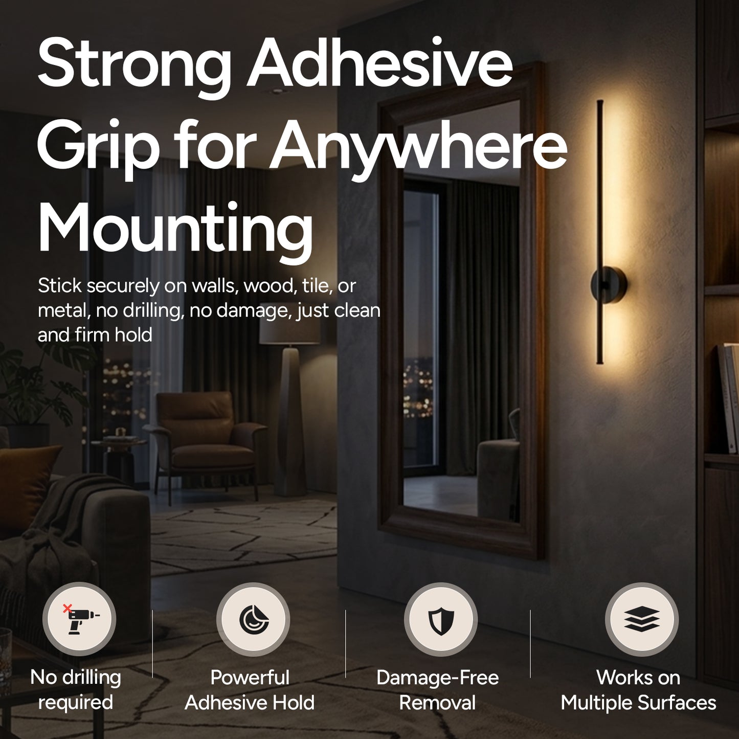 Glowra Adhesive Wall Light